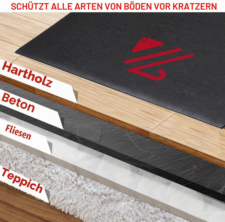 BUCKLOS Heimtrainer-Matte, kompatibel mit Peloton-Fahrrädern, verbesserte Dicke 6 mm, langsamer Rück
