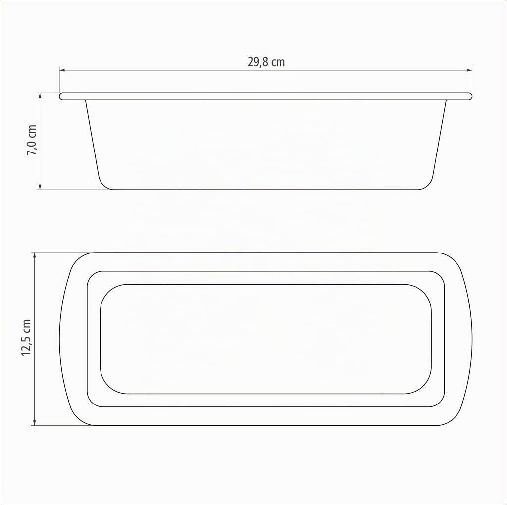Tramontina BRASIL Kastenform, 26 cm, antihaftbeschichtet, für Kuchen, Brot, Gebäck, optimale Ergebni