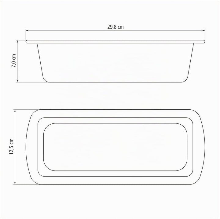 Tramontina BRASIL Kastenform, 26 cm, antihaftbeschichtet, für Kuchen, Brot, Gebäck, optimale Ergebni