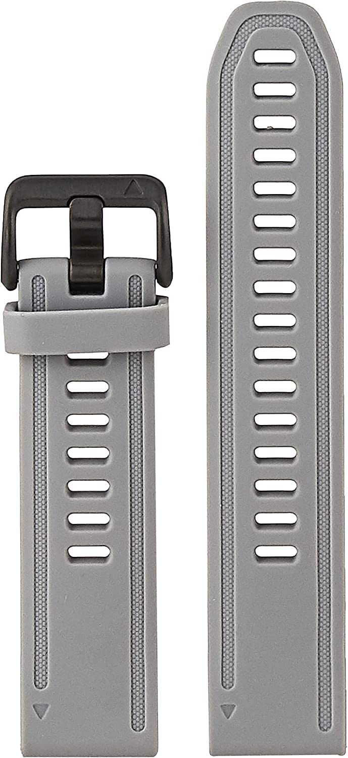 Garmin Quickfit Armband, 20mm Silikon Hellgrau 108-182 mm, Silikon Hellgrau 108-182 mm