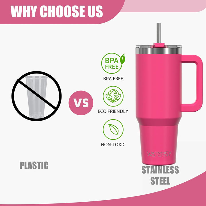 WATERSY 40oz Kaffeebecher to Go Thermobecher Doppelwandiger Edelstahl Vakuum Auslaufsicher Trinkbech