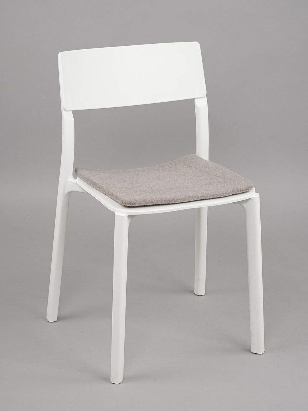 myfelt Flache Filz Sitzauflage, Filz Stuhlauflage - Luis - quadratisch, 36x36 cm, Grau, Grau