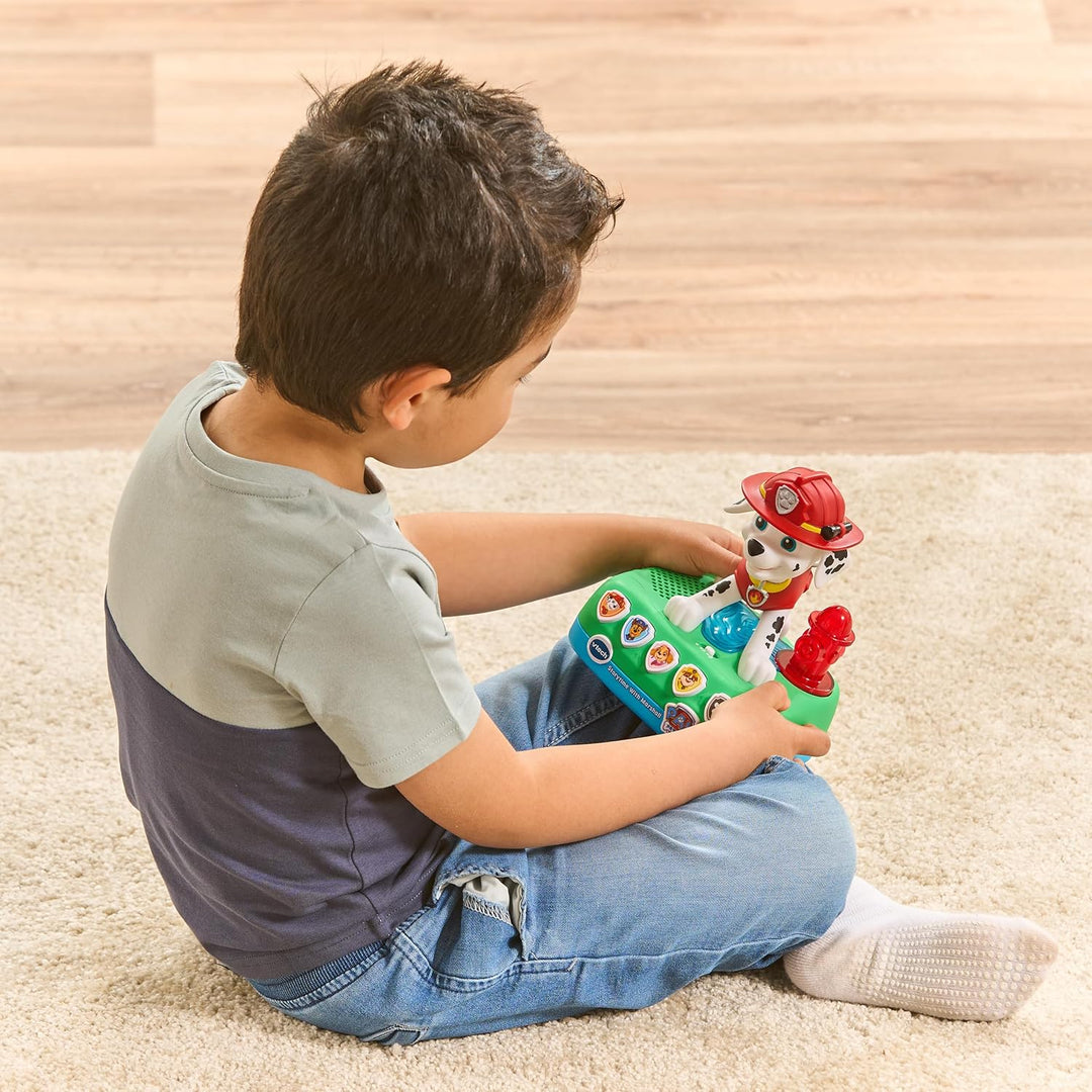 VTech PAW Patrol - Interaktiver Geschichten-Freund Marshall – Mit der Figur spannenden Geschichten z