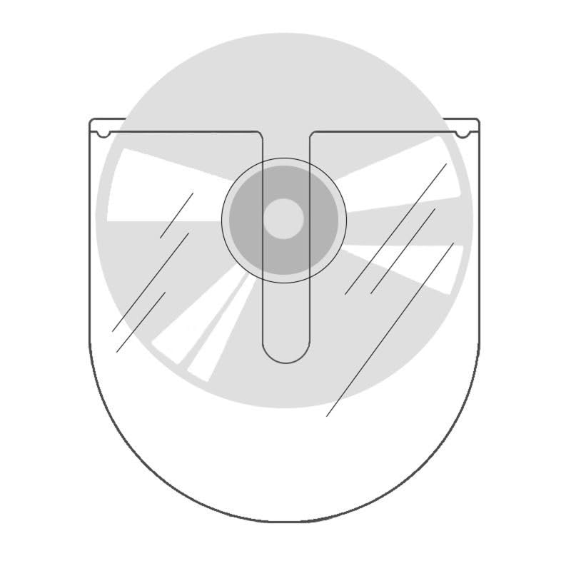 KLEBESHOP24 CD-Hüllen selbstklebend | Transparent | Oben offen | 20 oder 100 Stück | CD-Tasche zum E