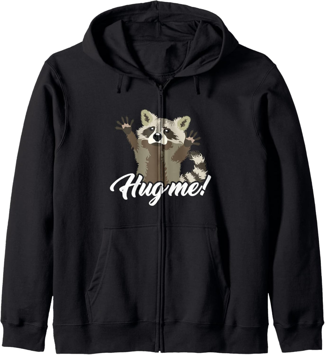 Niedlicher Waschbär Marder Raccoon Hug me Kapuzenjacke