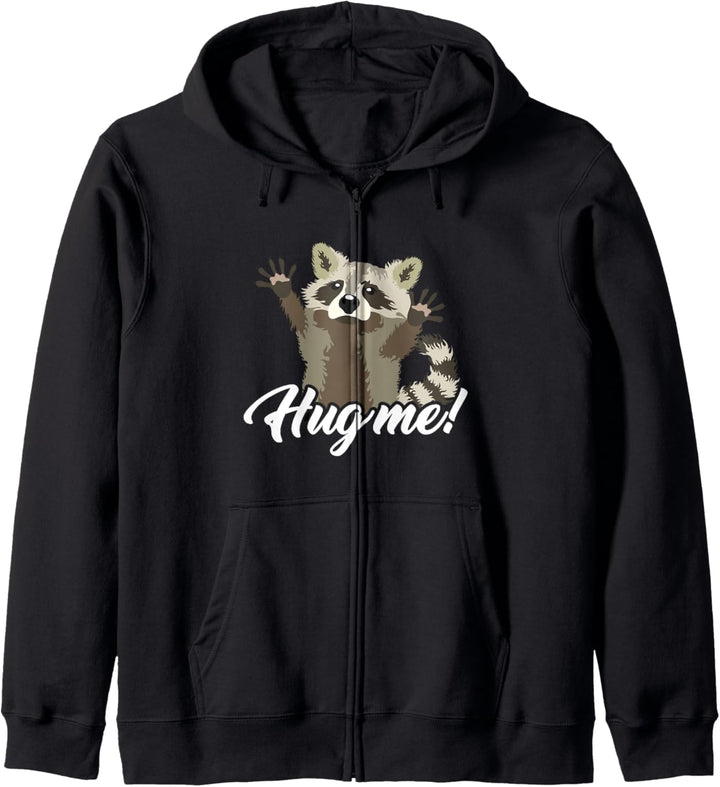 Niedlicher Waschbär Marder Raccoon Hug me Kapuzenjacke