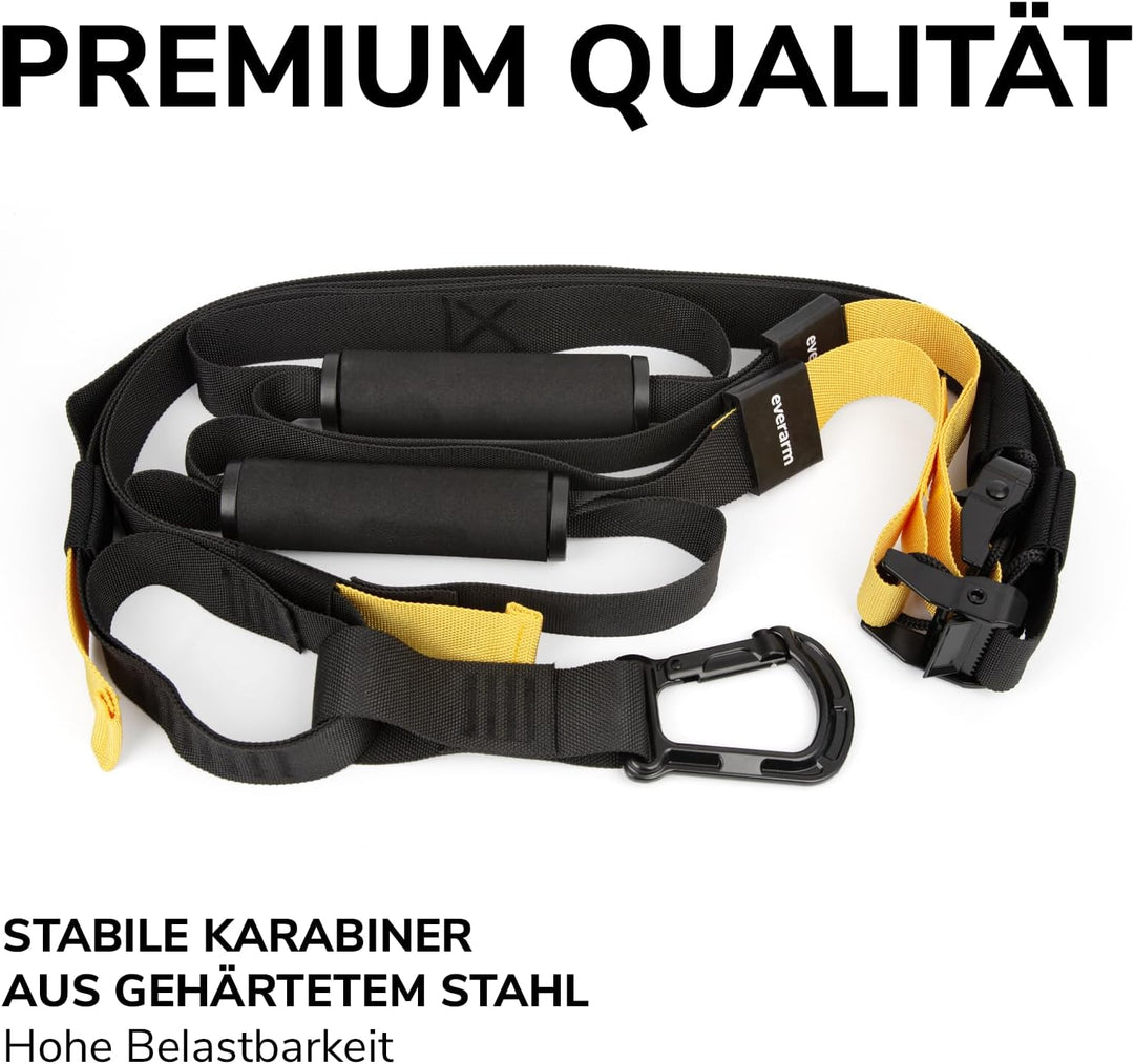 Schlingentrainer Set mit Türanker - Profi Suspension Trainer für Ganzkörpertraining - Sling Trainer