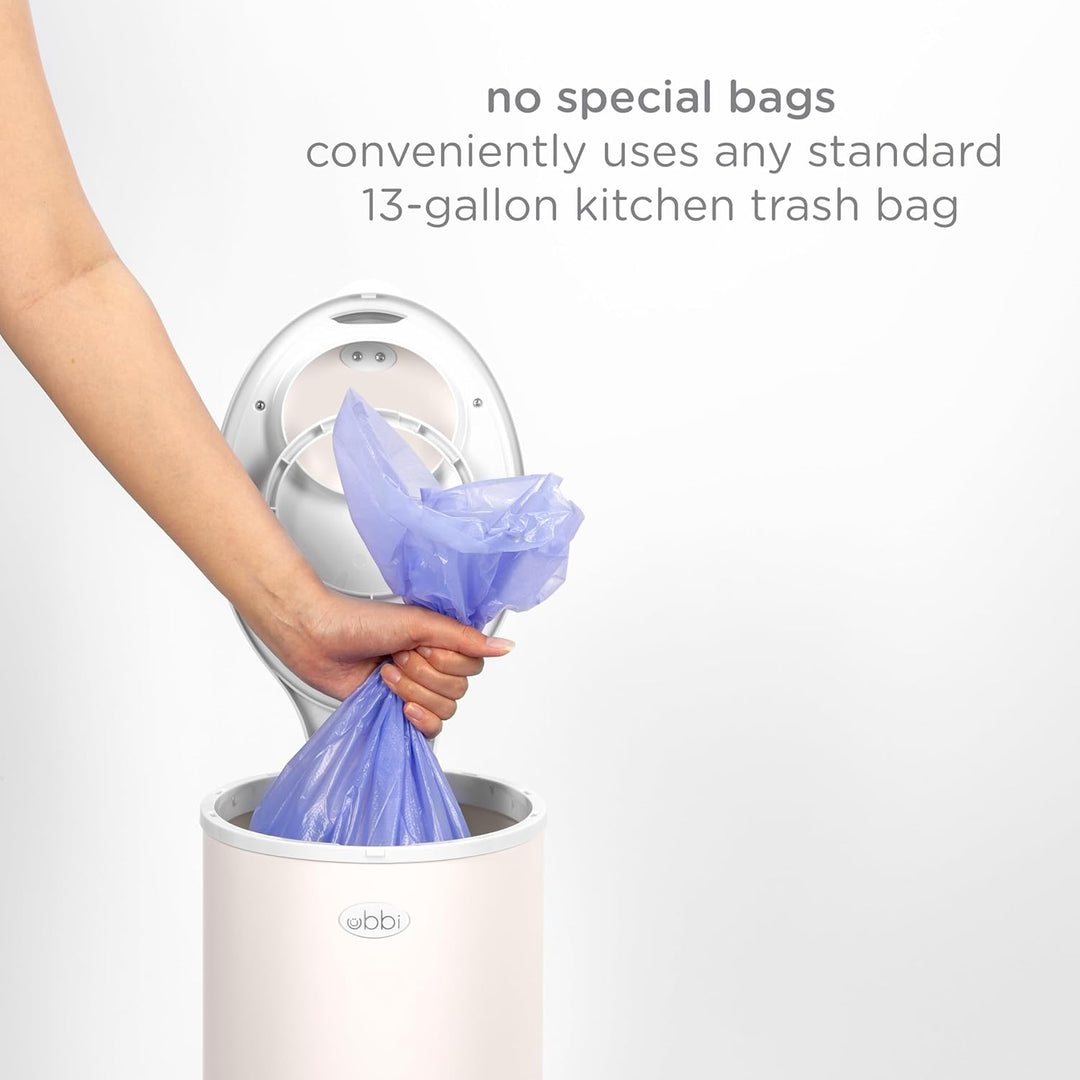 Ubbi Steel Diaper Pail, Odor Locking, No Special Bag Required, Award-Winning, Registry Must-Have, Iv