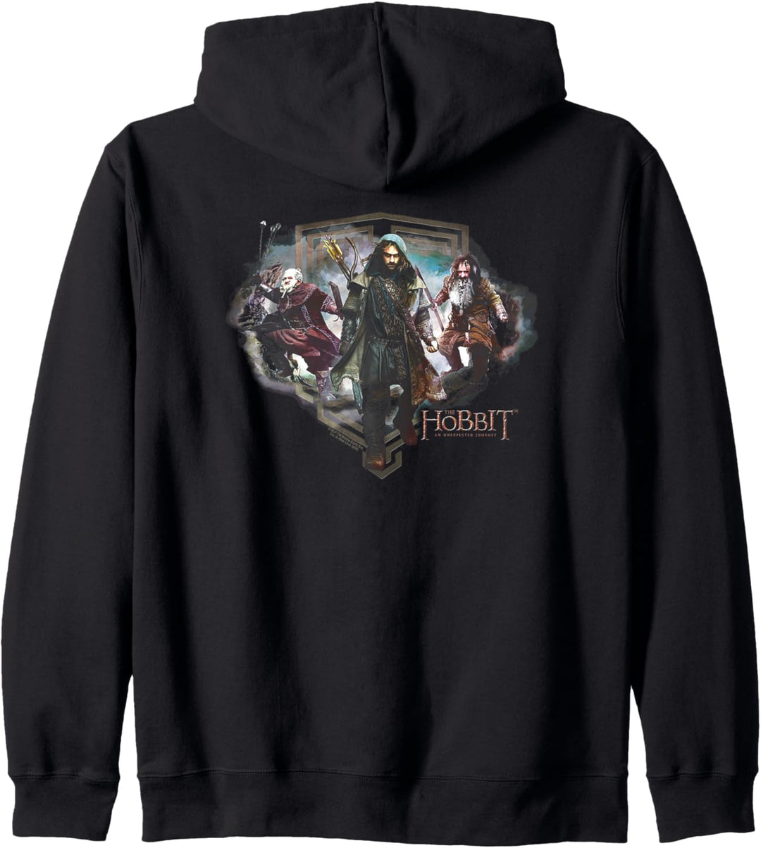 The Hobbit Three Dwarves Black Kapuzenjacke