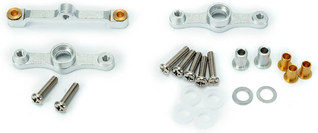 Carson Modellsport 500530010 Tuningteil Alu Lenkung komplett mit Schrauben, Silber