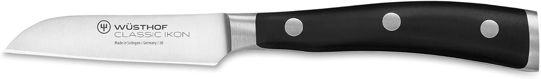 WÜSTHOF Classic Ikon Gemüsemesser 8 cm, Schwarz Schwarz 8 cm, Schwarz 8 cm