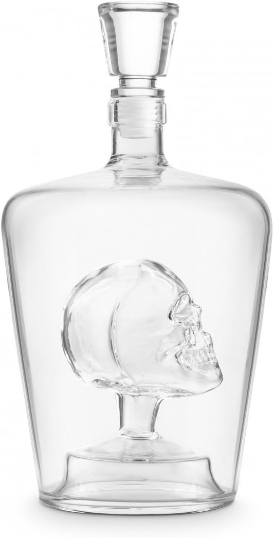 Final Touch Brainfreeze Skull Decanter Dekanter Schädel Perfekt für Vodka, Obstbrand, Wein, Whiskey,