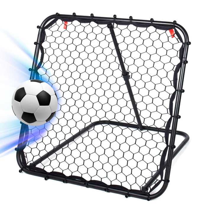 Leogreen Rebounder für Fussball, Fussball Rebounder Jugendlich, Teleskopische Stufenlose Einstellung