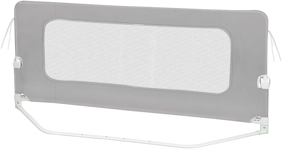 OHMG Bettgeländer,Sicherheitsgitter für Kinder,Sicherheitsgitter für Bett,höhenverstellbar,tragbar,B