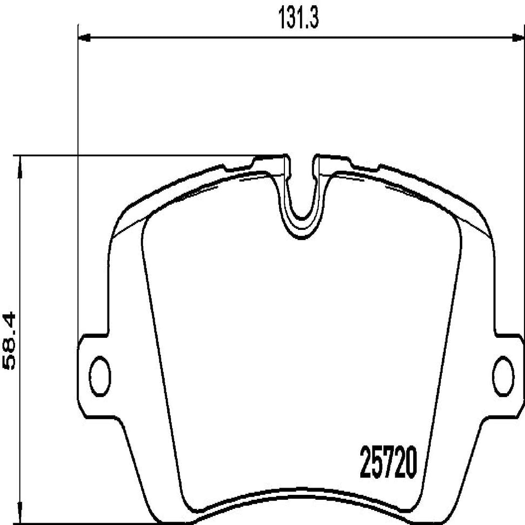 Brembo P44021 Hintere Bremsbeläge, Anzahl 4