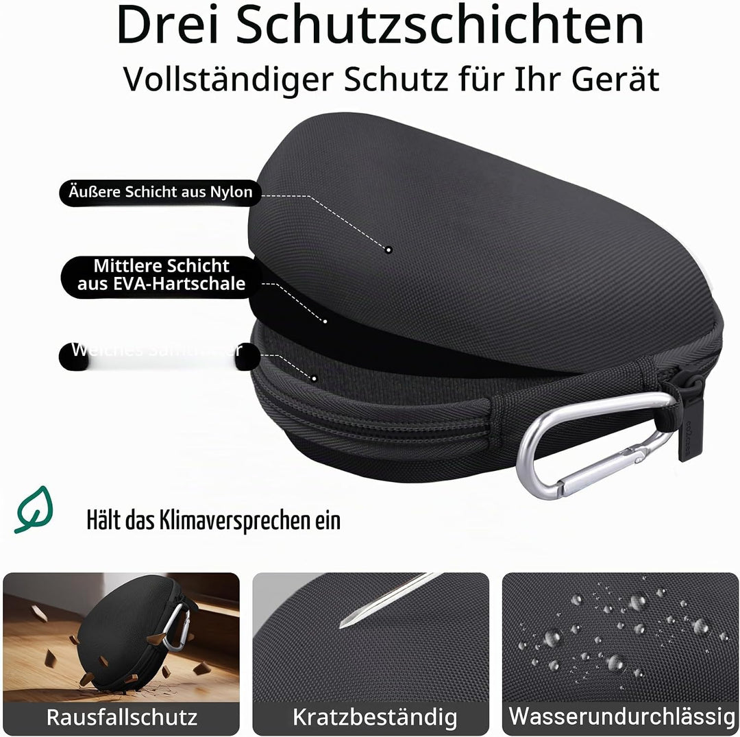 co2CREA Hart Schutz Hülle Etui Tasche für Logitech MX Master 4 /Master 3 /Master 3S Kabellose Maus,(