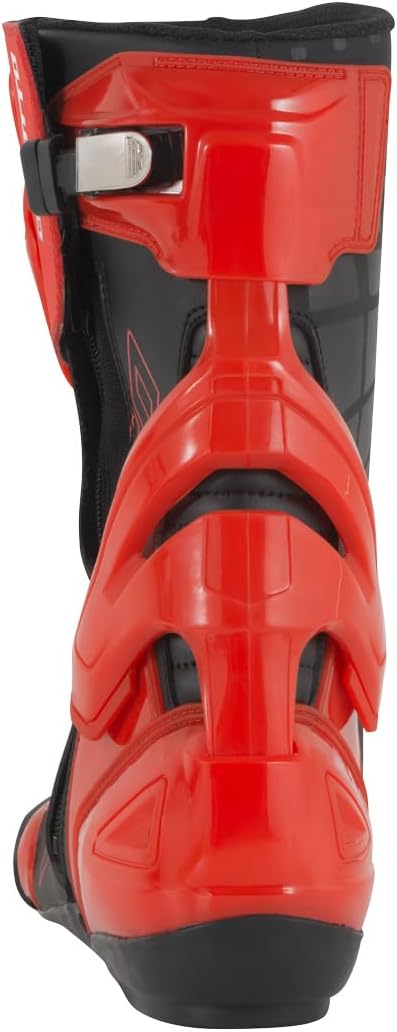 Bogotto Donington Motorrad Stiefel, schwarz/rot, 47 Schwarz Rot 47 EU, Schwarz Rot 47 EU