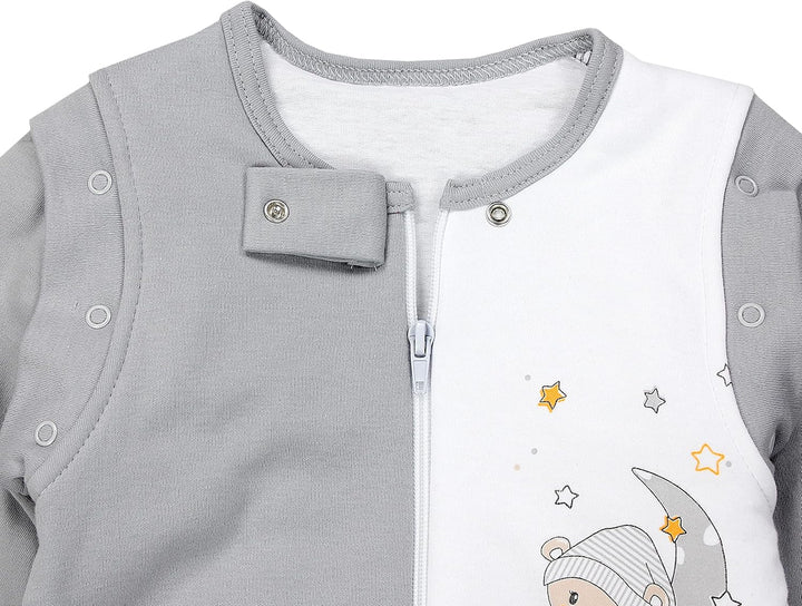 TupTam Baby Schlafsack mit Füssen und Ärmel OEKO-TEX zertifizierte Materialien Winterschlafsack 104-