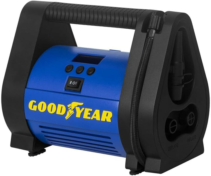 Goodyear DIGITALER TRAGBARER KOMPRESSOR 100PSI 12V ANSCHLUSS 100 PSI / 6,9 BAR, 12V ANSCHLUSS 100 PS