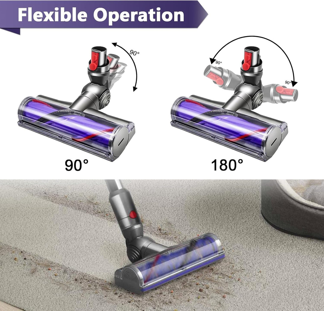 Ersatzbürstenkopf für Dyson V12 Detect Slim und V10 Digital Slim mit Austauschbarem Direktantrieb Re