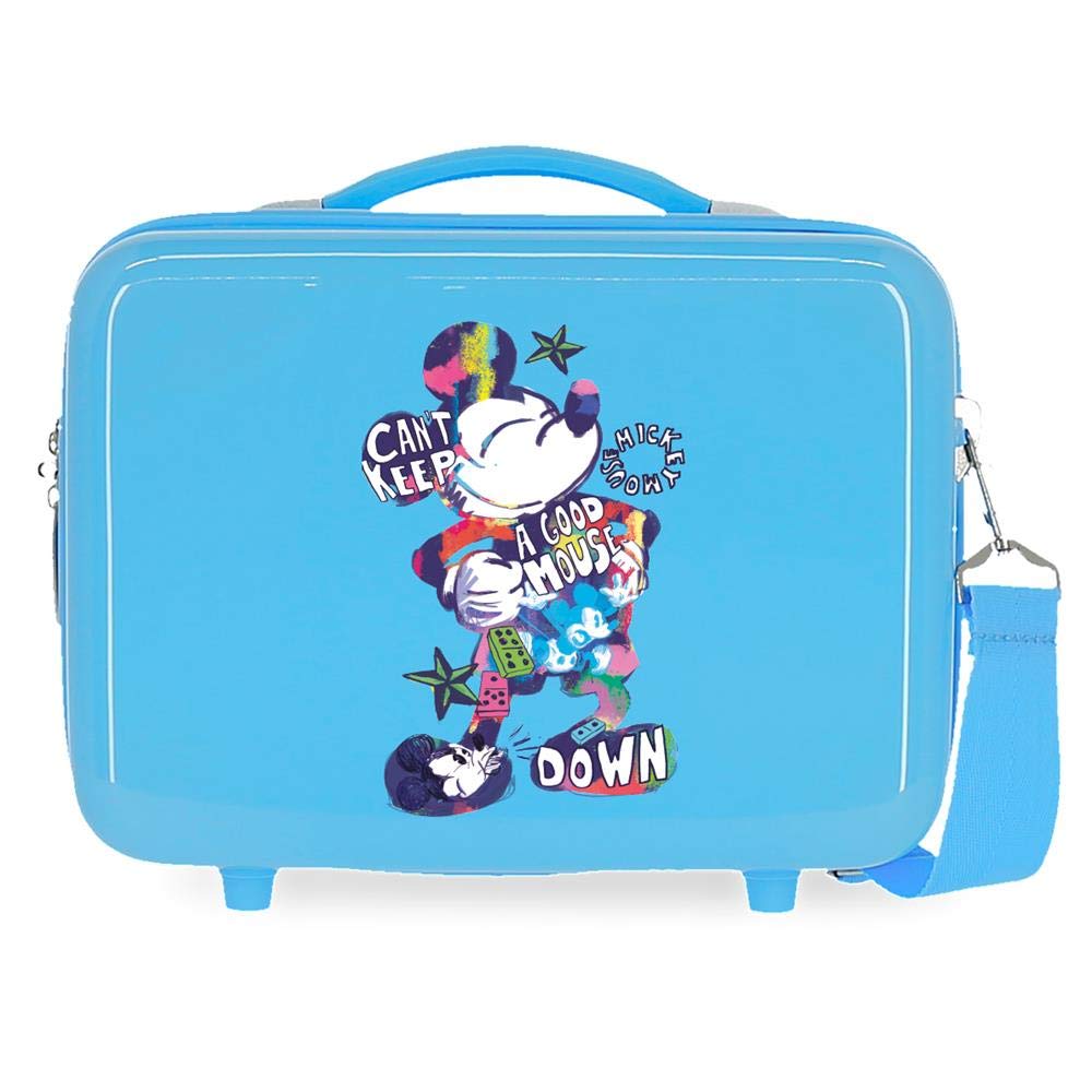 Disney Mickey That´S Easy Kulturbeutel, anpassbar, Blau, 29 x 21 x 15 cm, starr, ABS 9,14 l Utensili