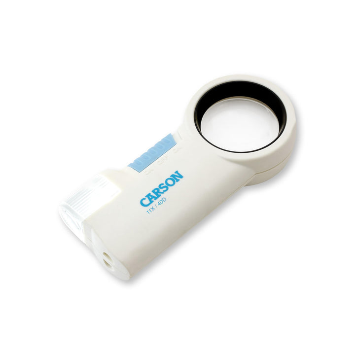 Carson MagniFlash asphärische 11x Lupe mit LED und Taschenlampenfunktion (CP-40) 11x LED-Lupe, 11x L