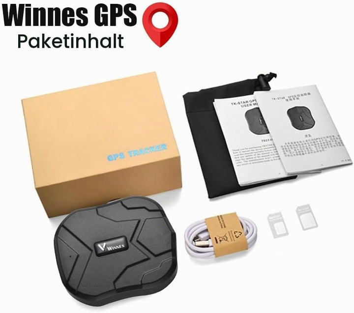 Winnes 4G TK905 Magnetischer GPS-Tracker für Auto, Wohnmobil und KFZ,Einfache Installation, Live-Tra