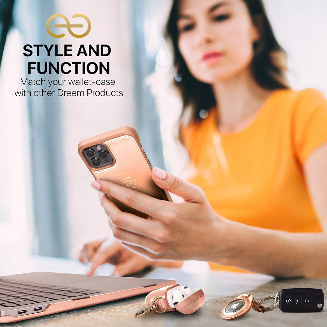 Dreem Fibonacci 2in1 Handyhülle Flipcase für iPhone 12 & 12 Pro | Magnetisches iPhone Case | TPU Etu