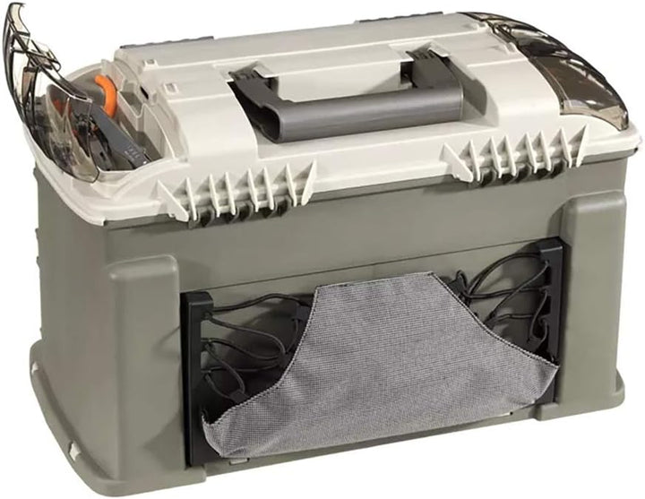 Plano Elite Series Ultimatives abgewinkeltes Angelsystem, Graphit & Sandstein, inklusive 6 StowAway