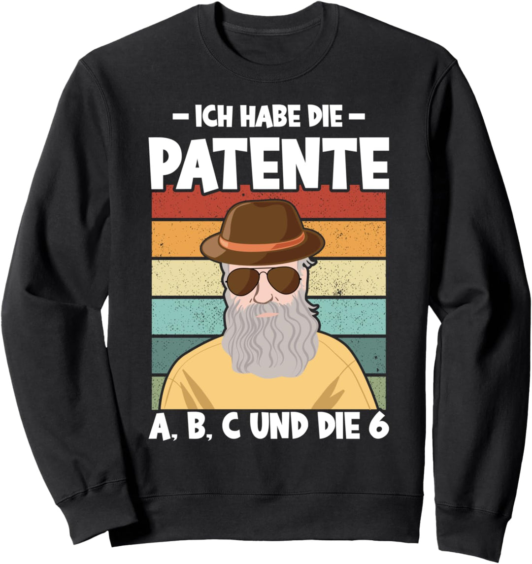 Ich habe die Patente A B C und die 6 - Kapitän Hamburg Sweatshirt