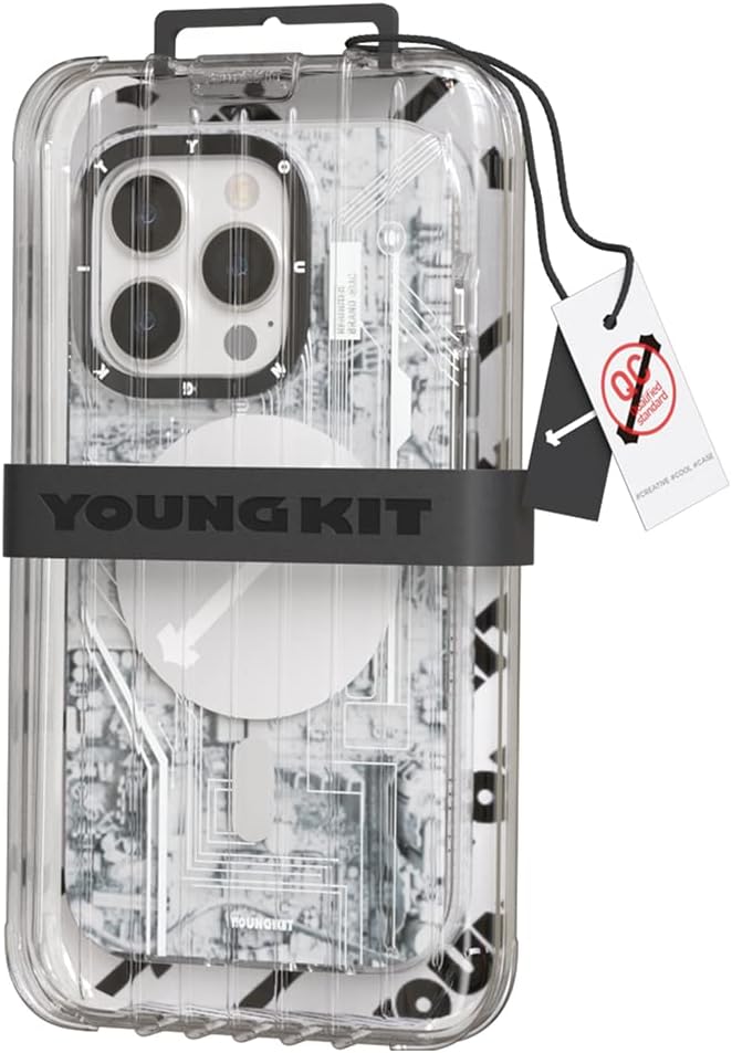 YOUNGKIT für iPhone 14 Pro Max Hülle, Stossfeste Schutzhülle Magnetisches Kabelloses Laden, Leiterpl