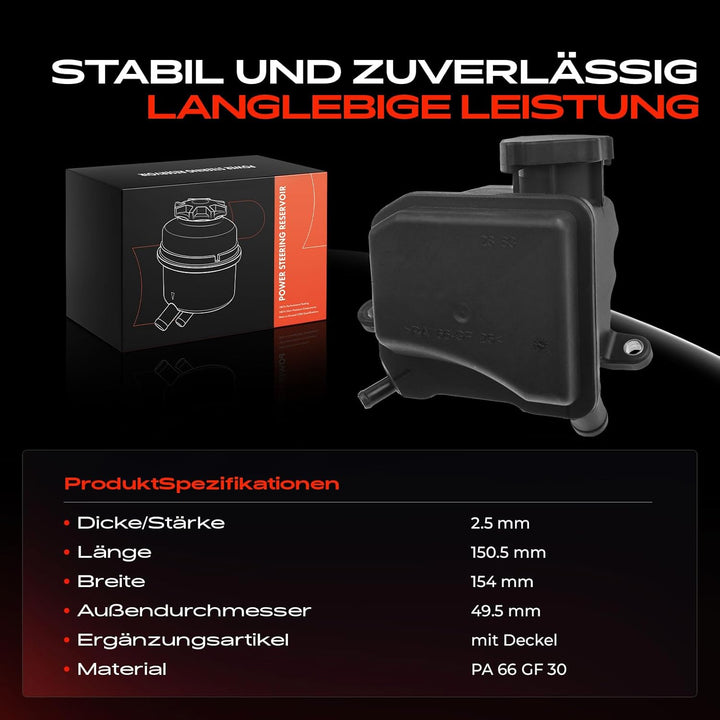 Frankberg Ausgleichsbehälter Hydrauliköl-Servolenkung mit Deckel für Sprinter 3,5-T 906 3.0L Diesel
