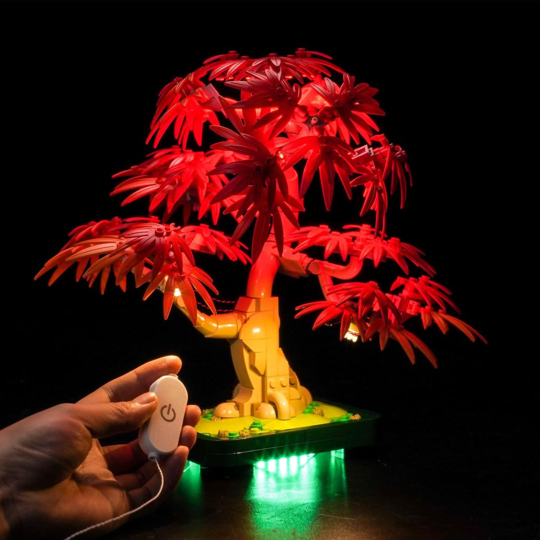 Led Licht Set Kompatibel mit Lego Japanese Red Maple Bonsai Tree 10348 (Kein Modell), Dekorationsbel