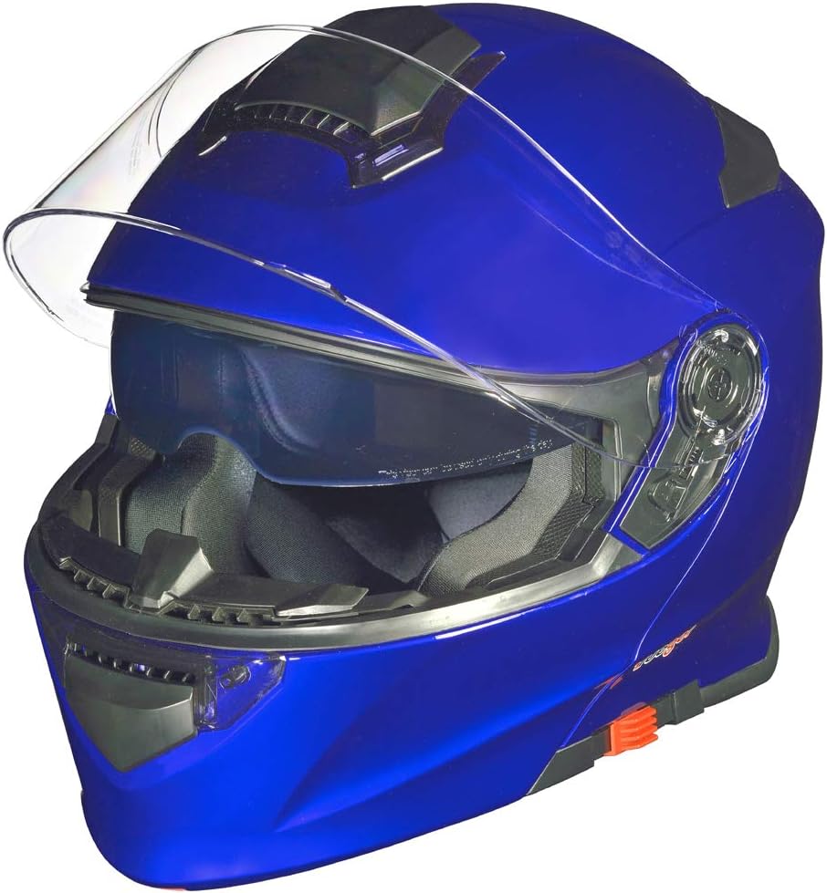 RS-982 Klapphelm Motorradhelm Pinlock Motorrad Modular Roller Conzept Helm Blau XS (53-54), Blau XS