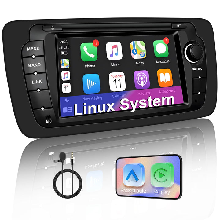 Linux Autoradio für Seat Ibiza 6J (2009-2014) –Start in 3–5 Sekunden