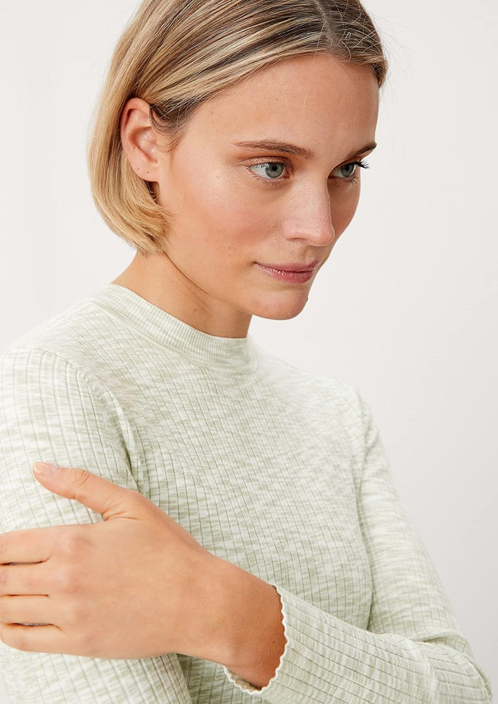 s.Oliver Damen Sweater 34 Sage Melange, 34 Sage Melange