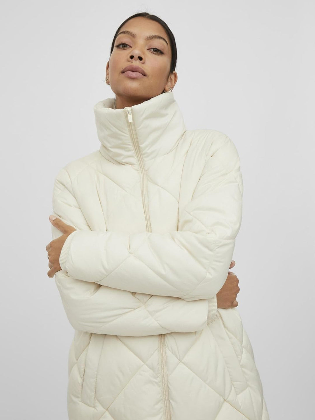 Vila Damen Viadaya New Quilt Jacket/Su-Noos Steppjacke 40 Birch, 40 Birch