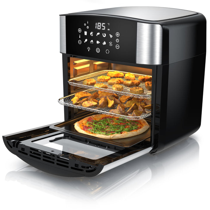 Arendo - Heissluftfritteuse XXL - extra Gross 16 Liter - Backofen Umluft - Grill - Dörrautomat - Air