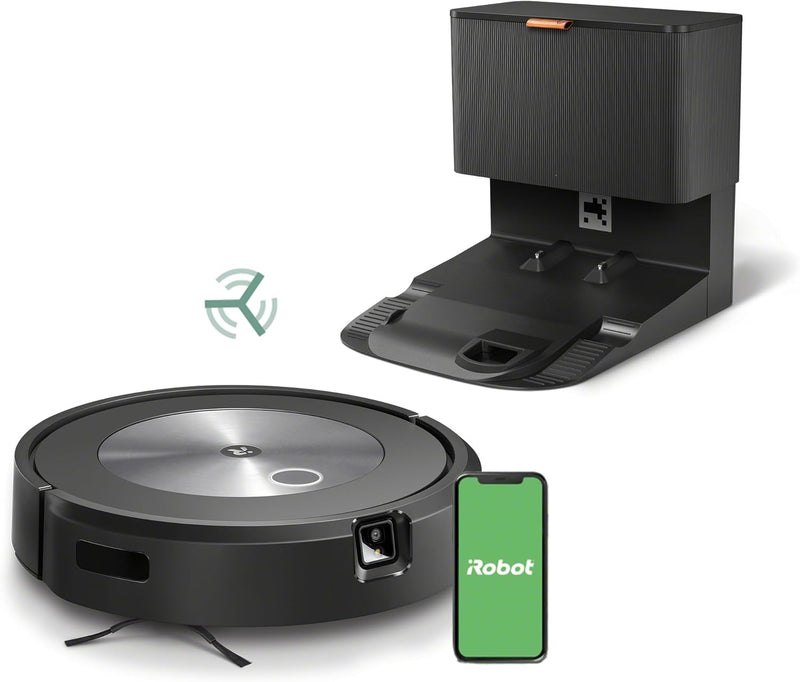 iRobot® Roomba® j7+ WLAN-fähiger Saugroboter mit automatischer Absaugstation, Kartierung und Zwei Gu