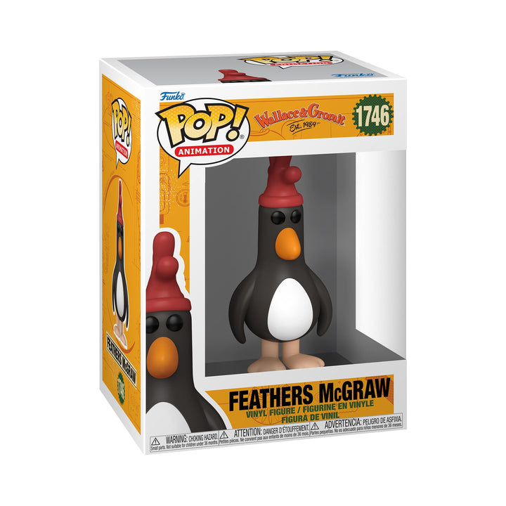 Funko POP! Movies: Wallace & Gromit - Feathers McGraw - Vinyl-Sammelfigur - Geschenkidee - Offiziell