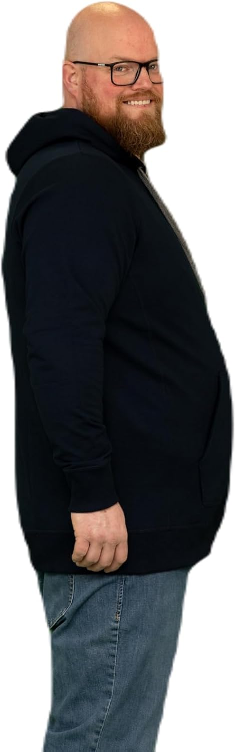 Alca Kapuze Sweatshirt für Männer mit Übergrösse Bauchumfang XXL-8XL Herren Kapuzenpullover Sweater