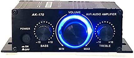 12V 400W Aluminium HiFi Audio Verstärker Auto Stereo Mini Power Amplifier, Stereo-Audioverstärker fü