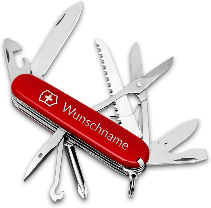 Victorinox Fieldmaster Taschenmesser mit Gravur I Geschenk für Männer zum Geburtstag I Messer , Schw