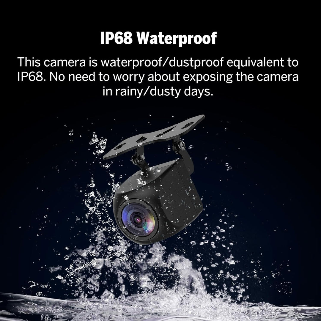 Eonon 1080p AHD Rückfahrkamera, Weitwinkel 160°, Wasserdicht Staubdicht, Rückfahrkamera mit RCA-Verb