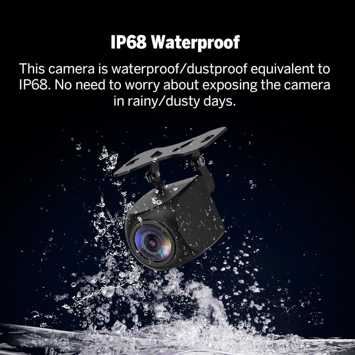 Eonon 1080p AHD Rückfahrkamera, Weitwinkel 160°, Wasserdicht Staubdicht, Rückfahrkamera mit RCA-Verb