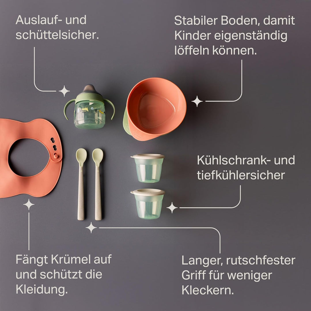 Tommee Tippee Firsttastes Entwöhnungs-Starterset ab 4 Monate,Essschalen und Löffel für Kleinkinder,