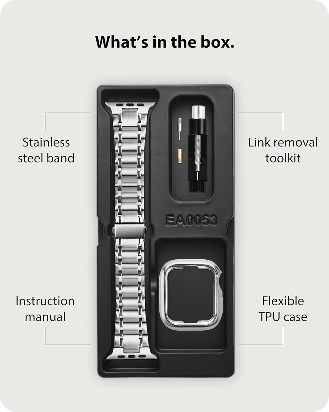 Fullmosa Kompatibel mit Apple Watch Armband 40mm 41mm 38mm Series SE 9 8 7 6 5 4 3 2 1, Edelstahl Ap