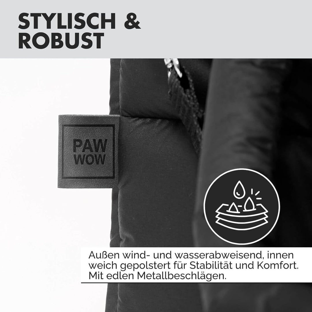 Hundetragetasche SARA | stilvolle Hundetragetasche für kleine Hunde | Wind- & wasserabweisend | Tedd