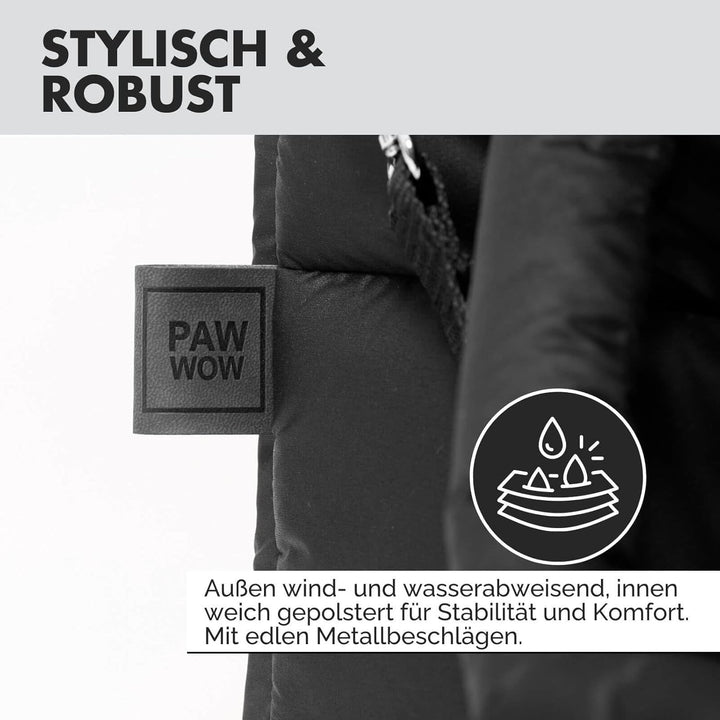 Hundetragetasche SARA | stilvolle Hundetragetasche für kleine Hunde | Wind- & wasserabweisend | Tedd