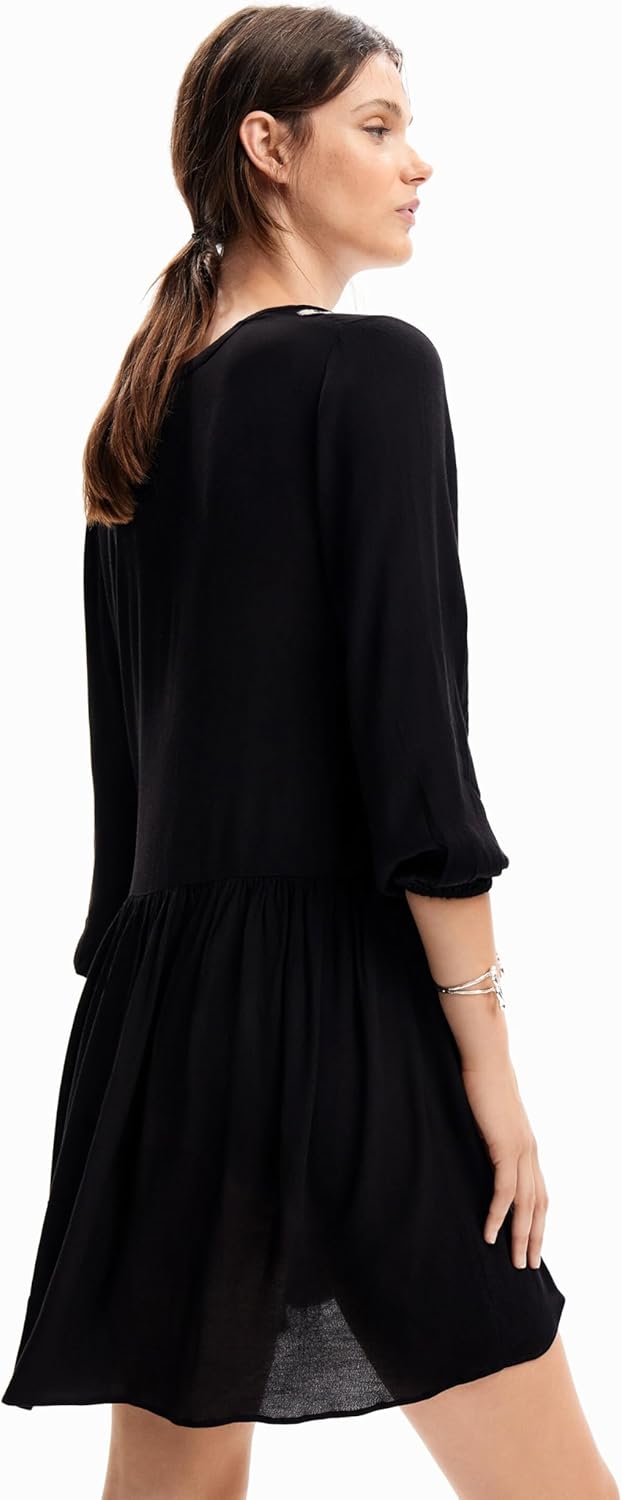 Desigual Damen Vest_Seneca Dress S Schwarz, S Schwarz